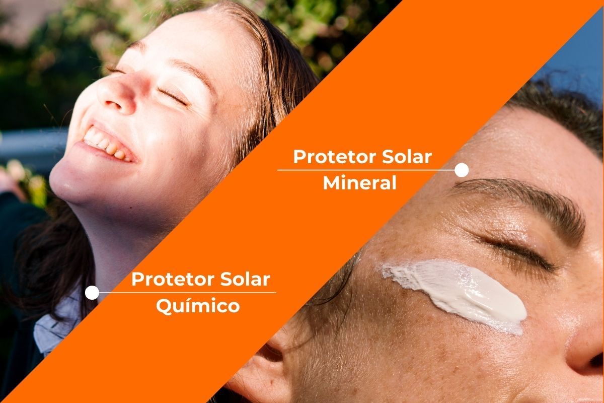 Diferença entre protetor solar mineral e químico
